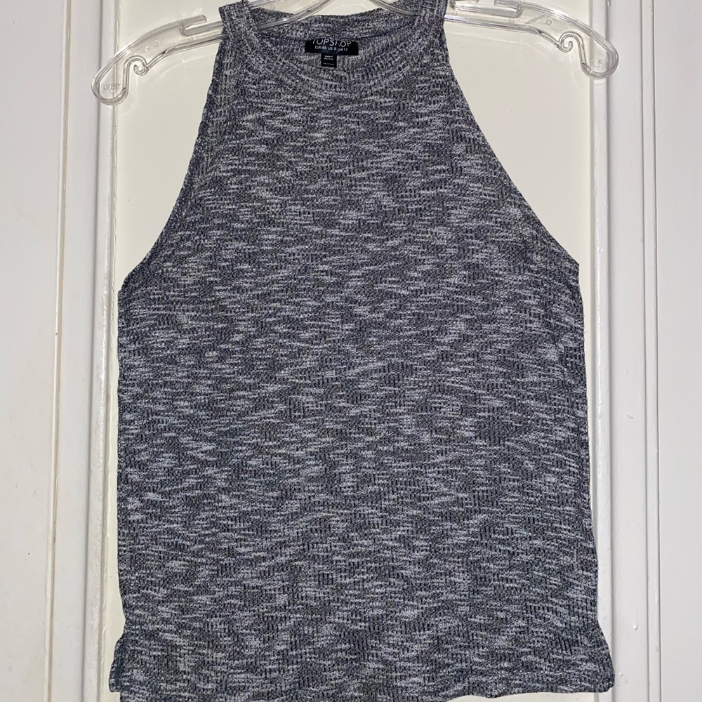 Topshop ribbed halter top
